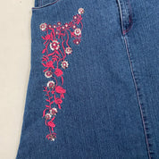 Embellished Denim Maxi Fairy Skirt (M)