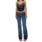Energy Angel Embellished Low to Mid Rise Fairy Jeans (S/M)