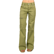 Green Zip-Flare Utility Pants (XS)