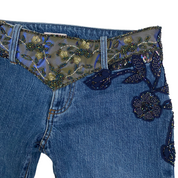 Energy Angel Embellished Low to Mid Rise Fairy Jeans (S/M)