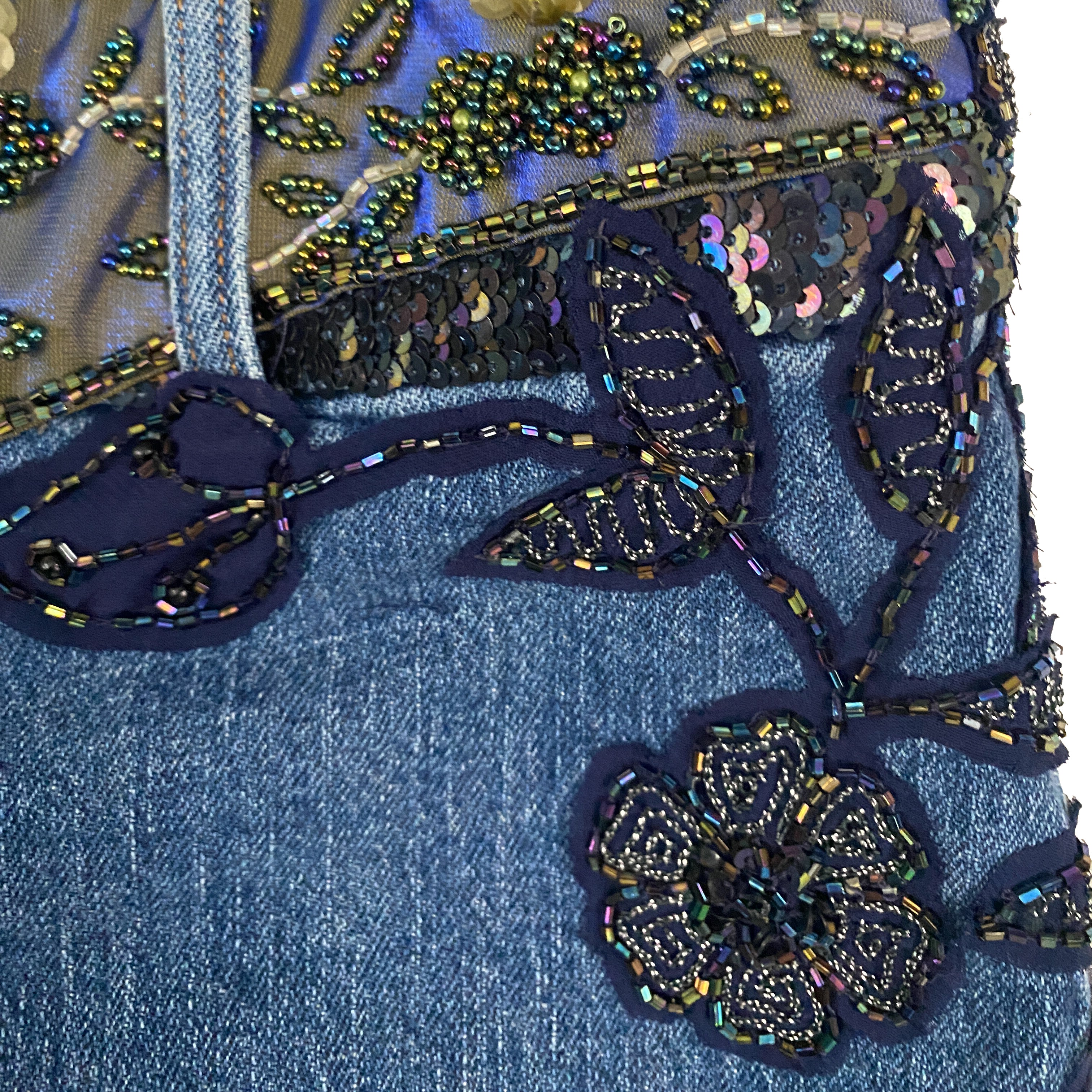 Energy Angel Embellished Low to Mid Rise Fairy Jeans (S/M)