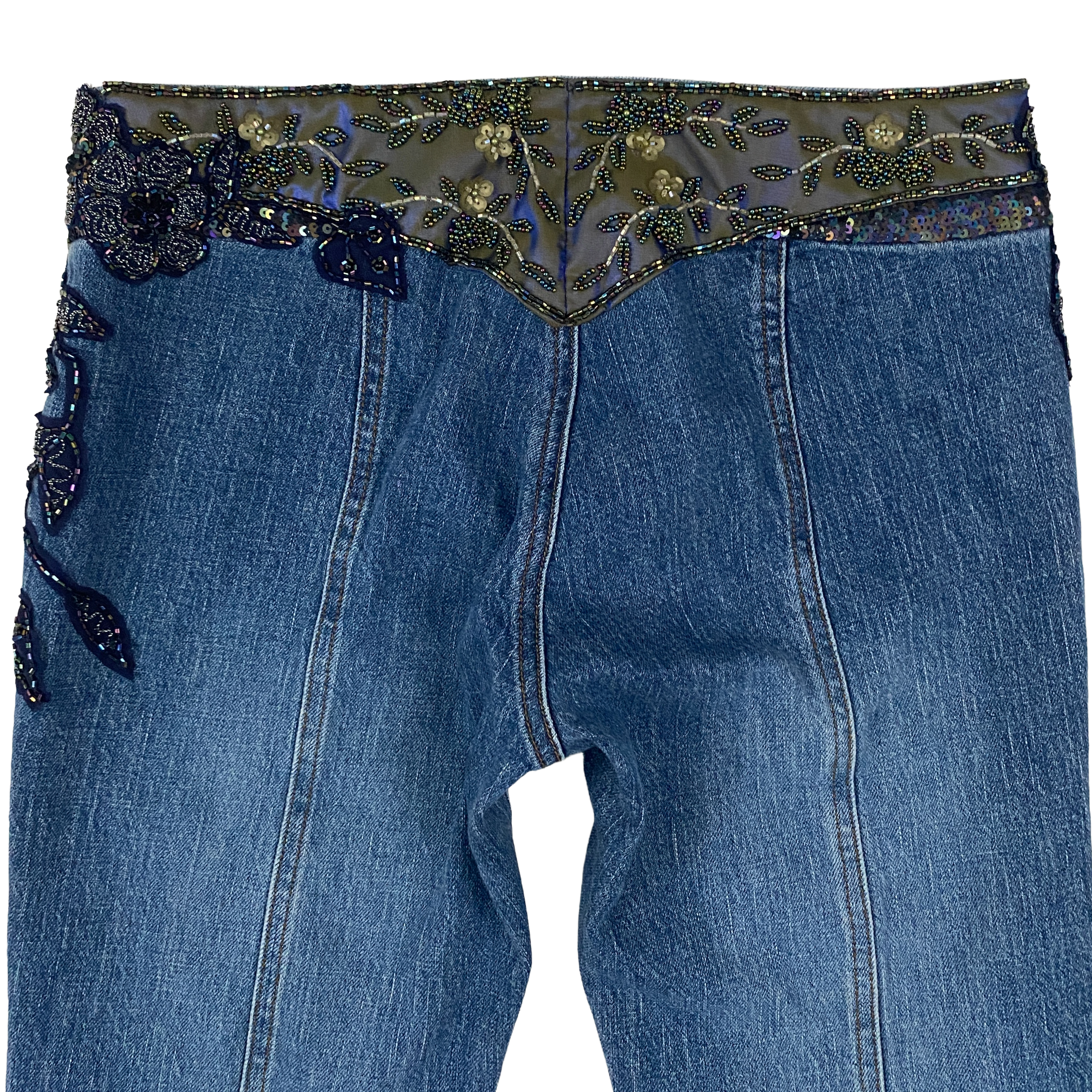 Energy Angel Embellished Low to Mid Rise Fairy Jeans (S/M)