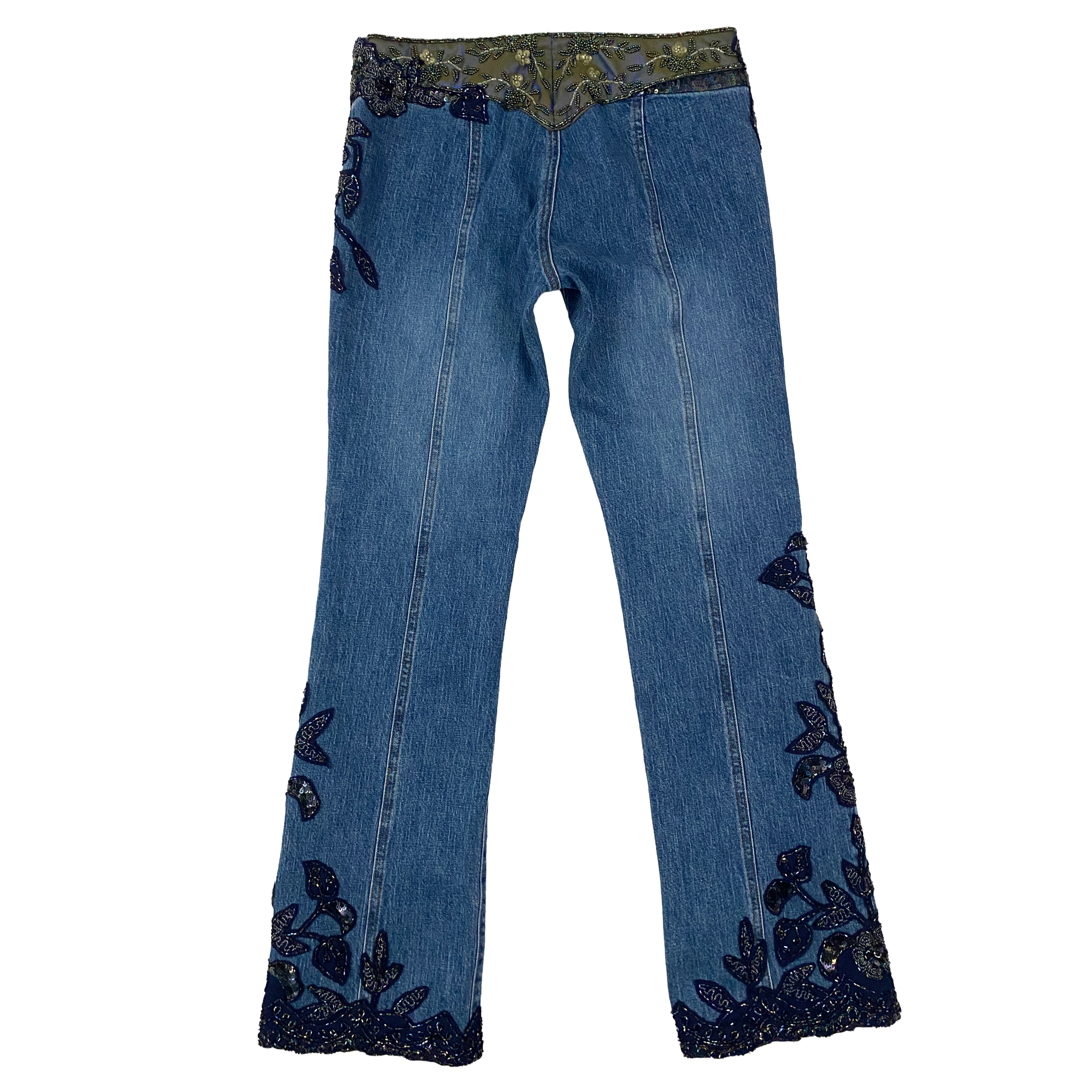 Energy Angel Embellished Low to Mid Rise Fairy Jeans (S/M)