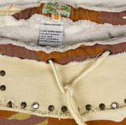 Y2K Embellished & Embroidered Low Rise Mauve Camo Capris (S/M)