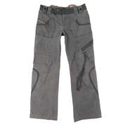 Diesel Vintage Slate Olive Grey Utility Cargo Pants (M)