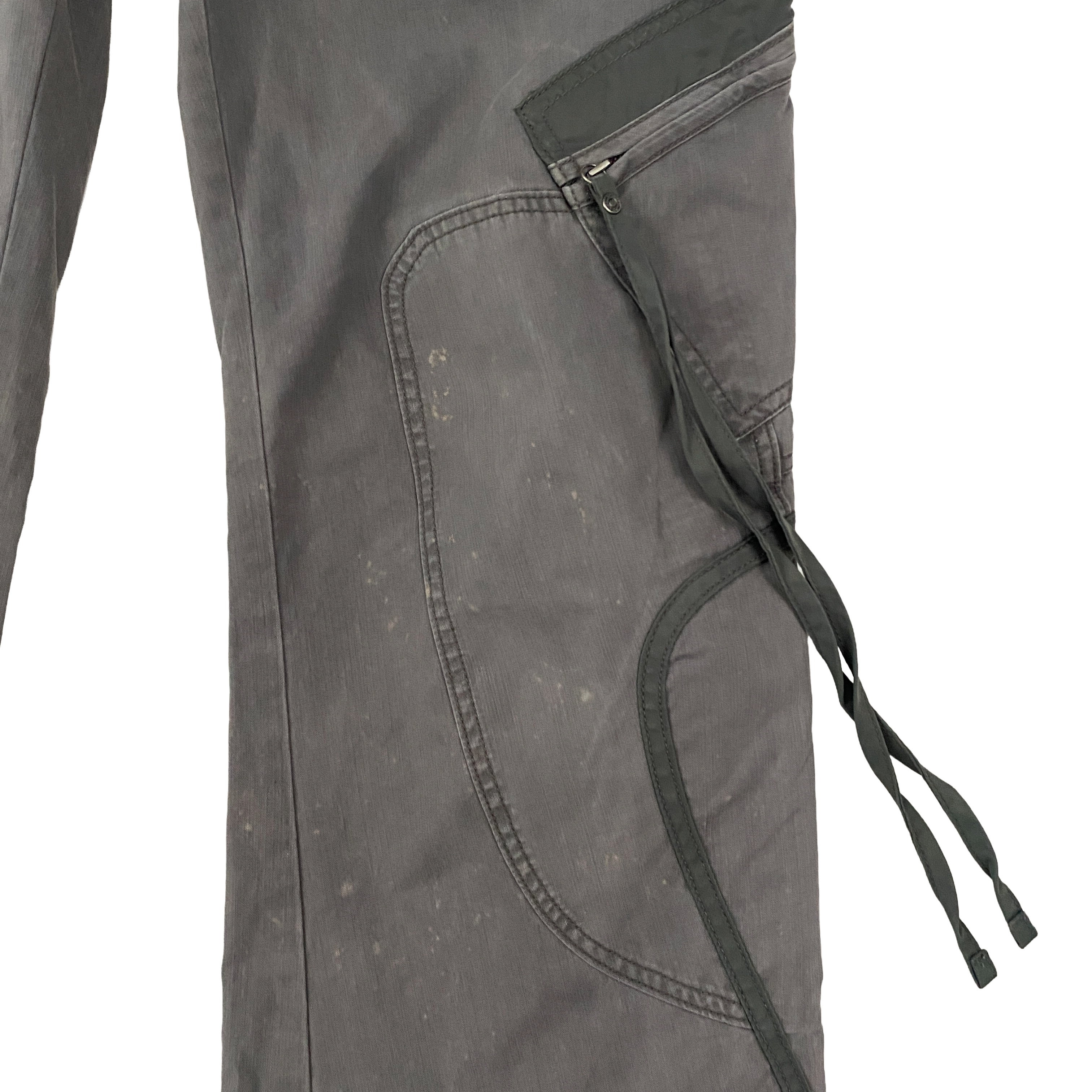 Diesel Vintage Slate Olive Grey Utility Cargo Pants (M)