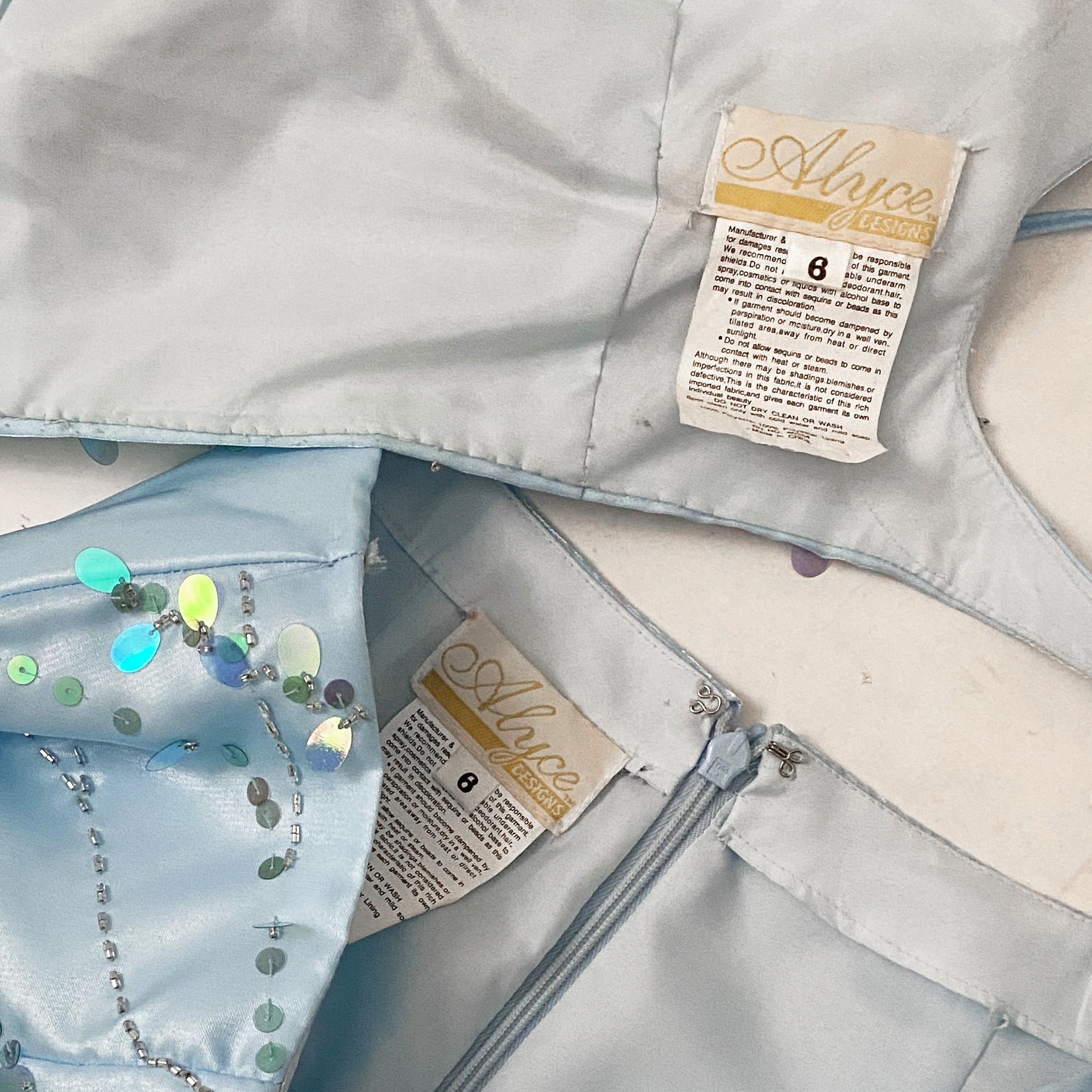 Aquamarine Embellished Party Skirt Set (S/M)