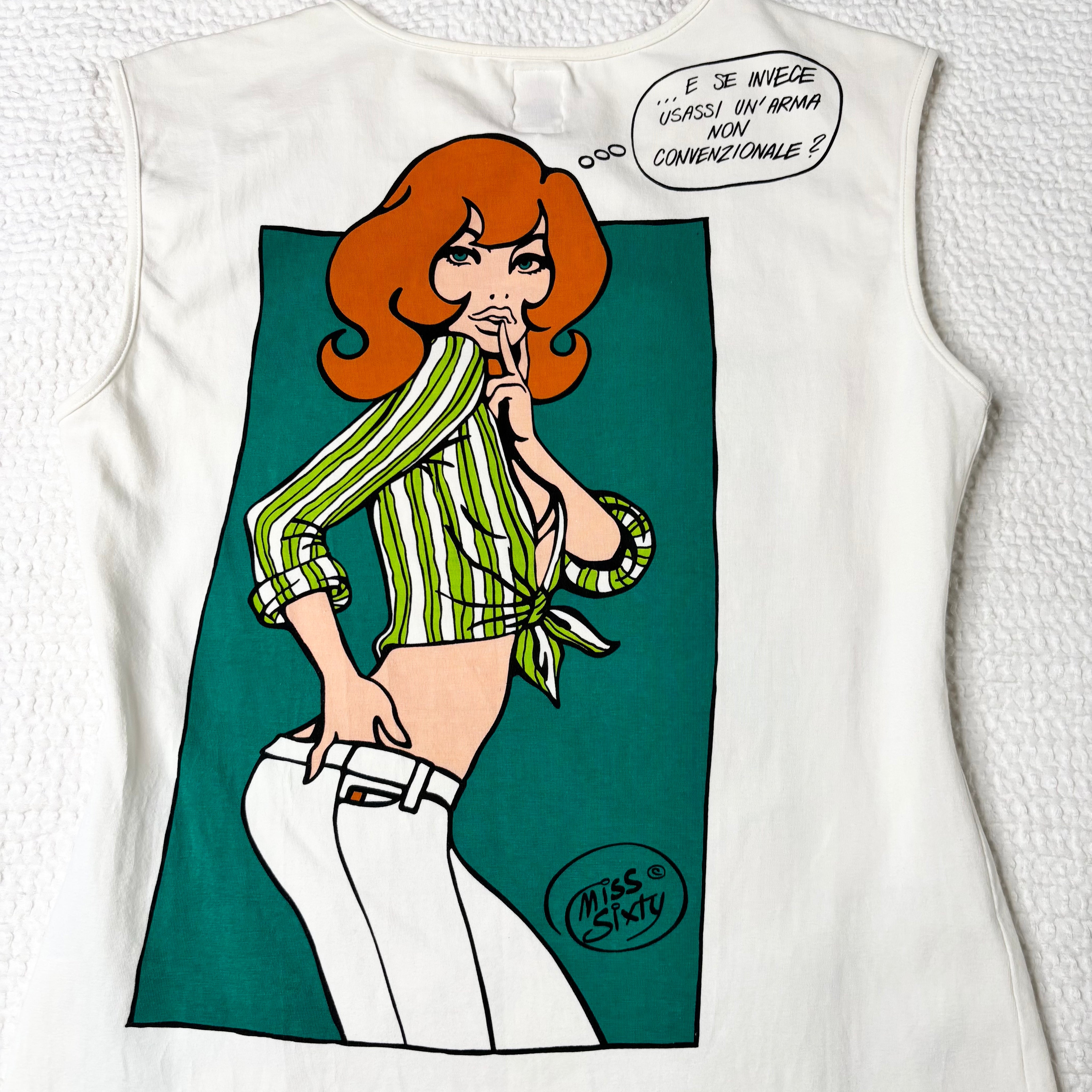 Miss Sixty Comic Graphic Tank (M)