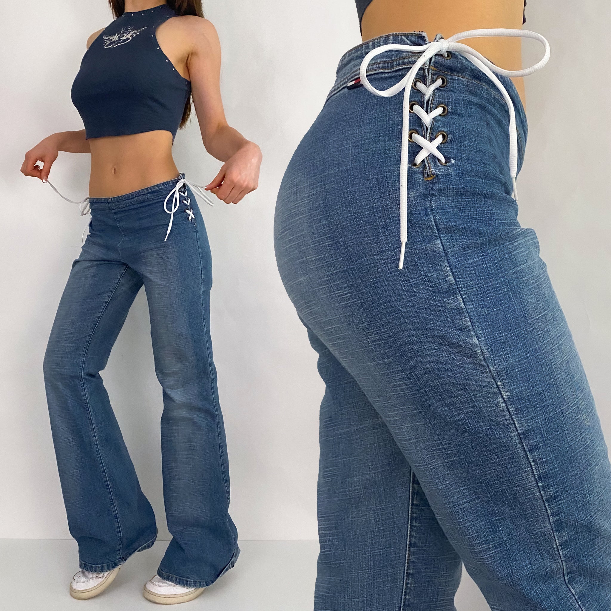 Tommy Hilfiger Lace Up Flares - Large/ 10