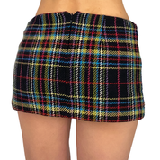 Miss Sixty 2000s Wool Plaid Mini Skirt (XS)