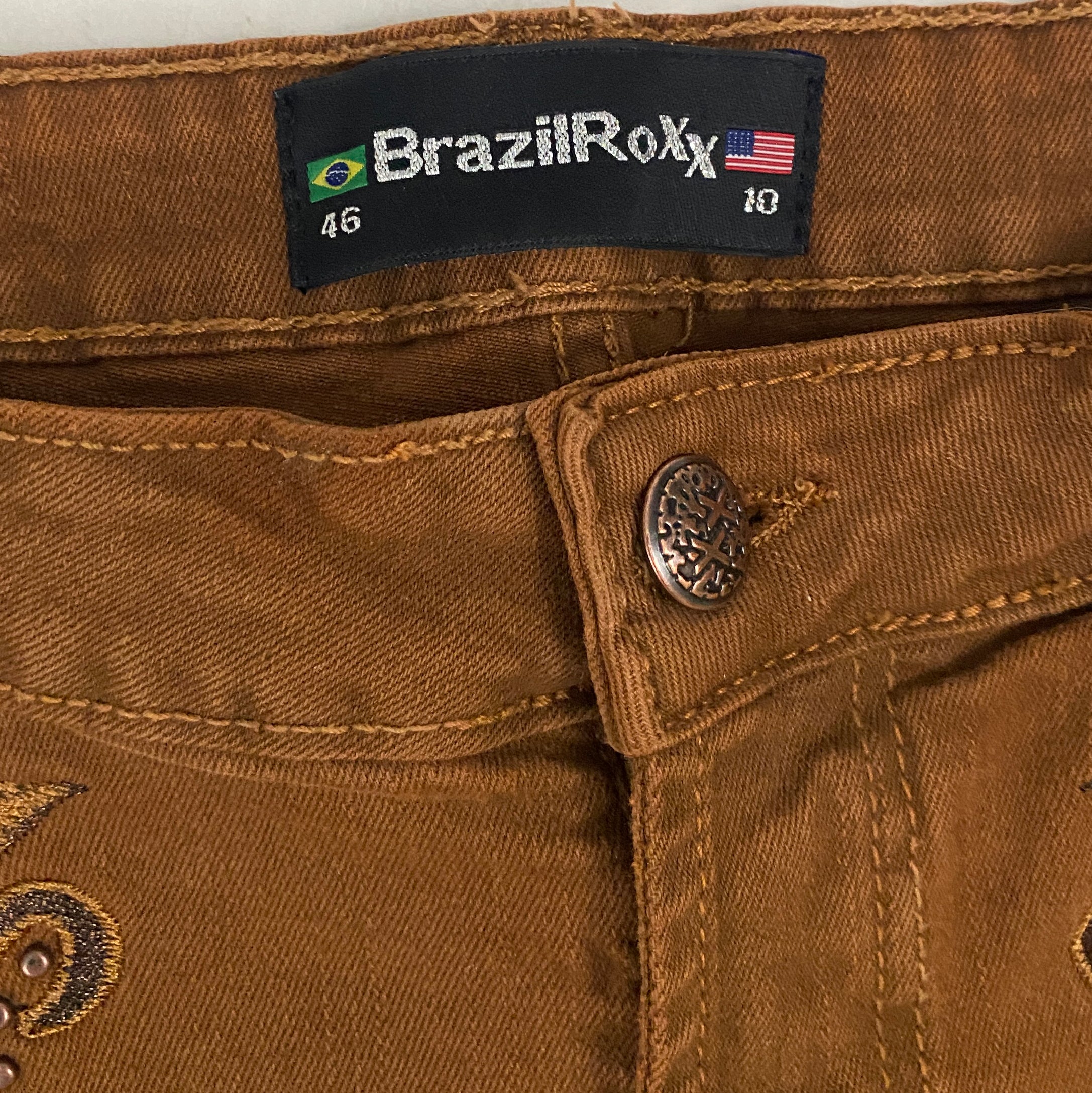 Brazilian Embellished Jeans (M)