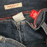 Miss Sixty 2000s Low Rise Belted Flare Jeans (XS/S)