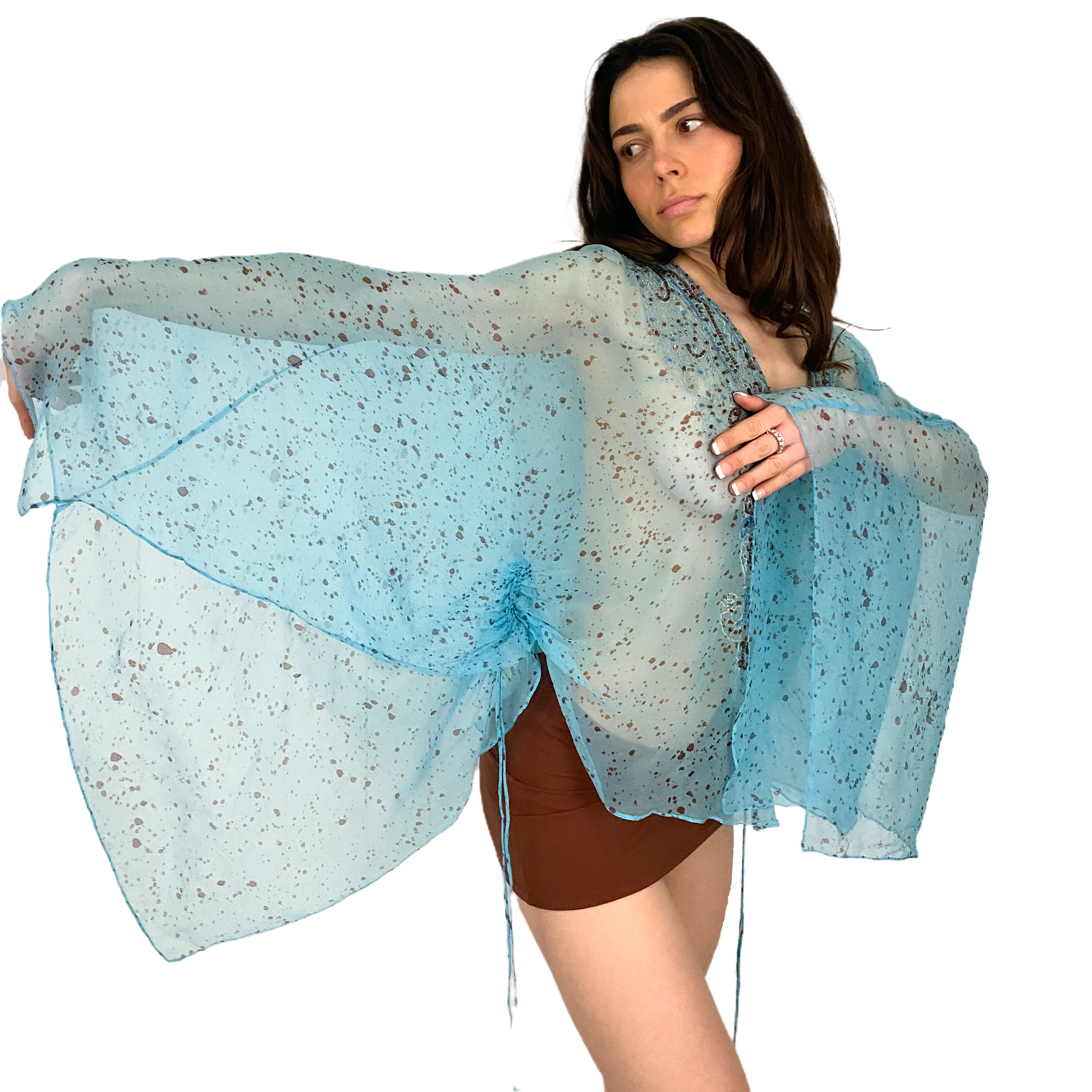 Whimsy Glam Embellished Top (S/M)