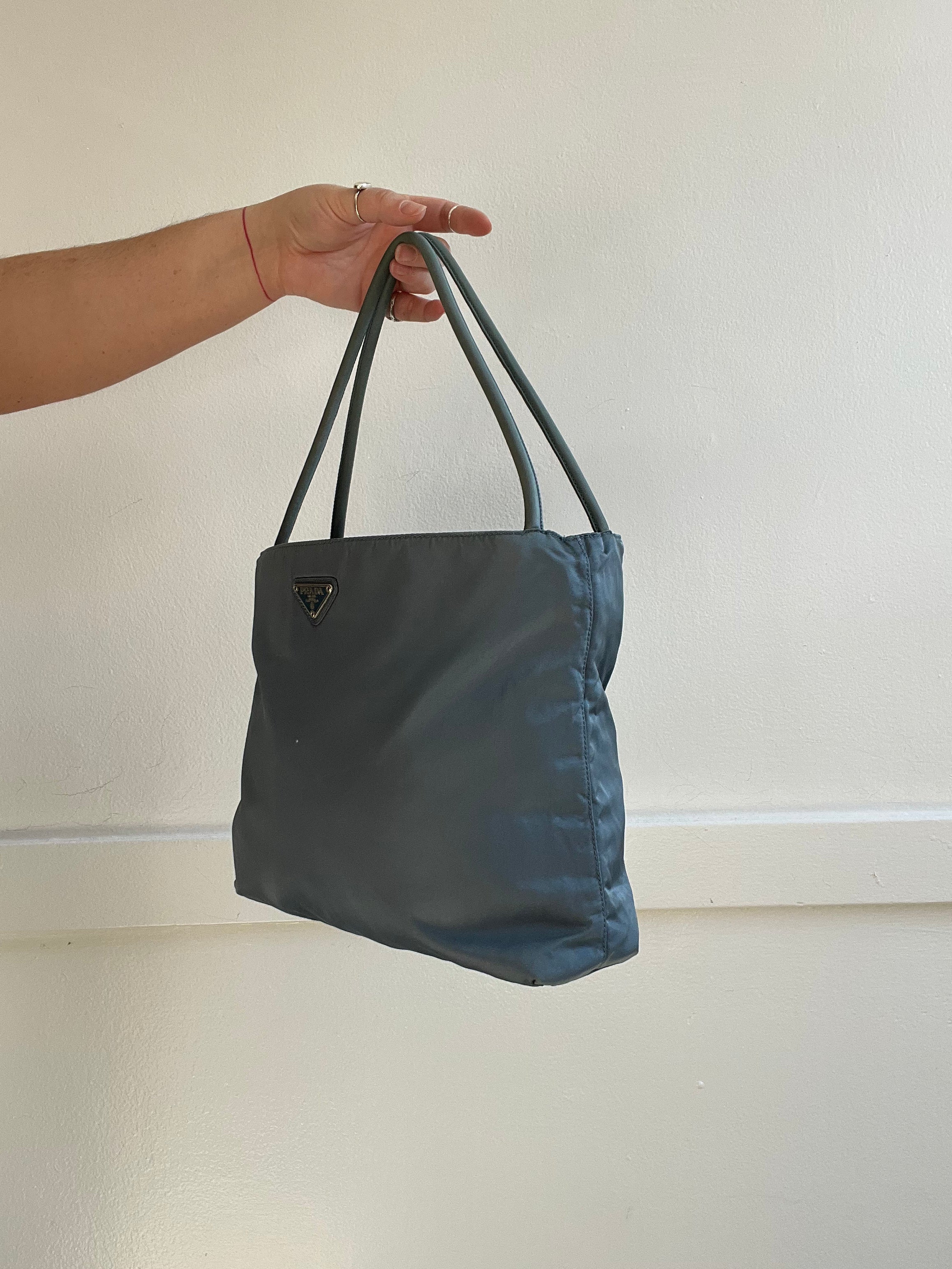 Vintage 1990s Blue Prada Shoulder Bag