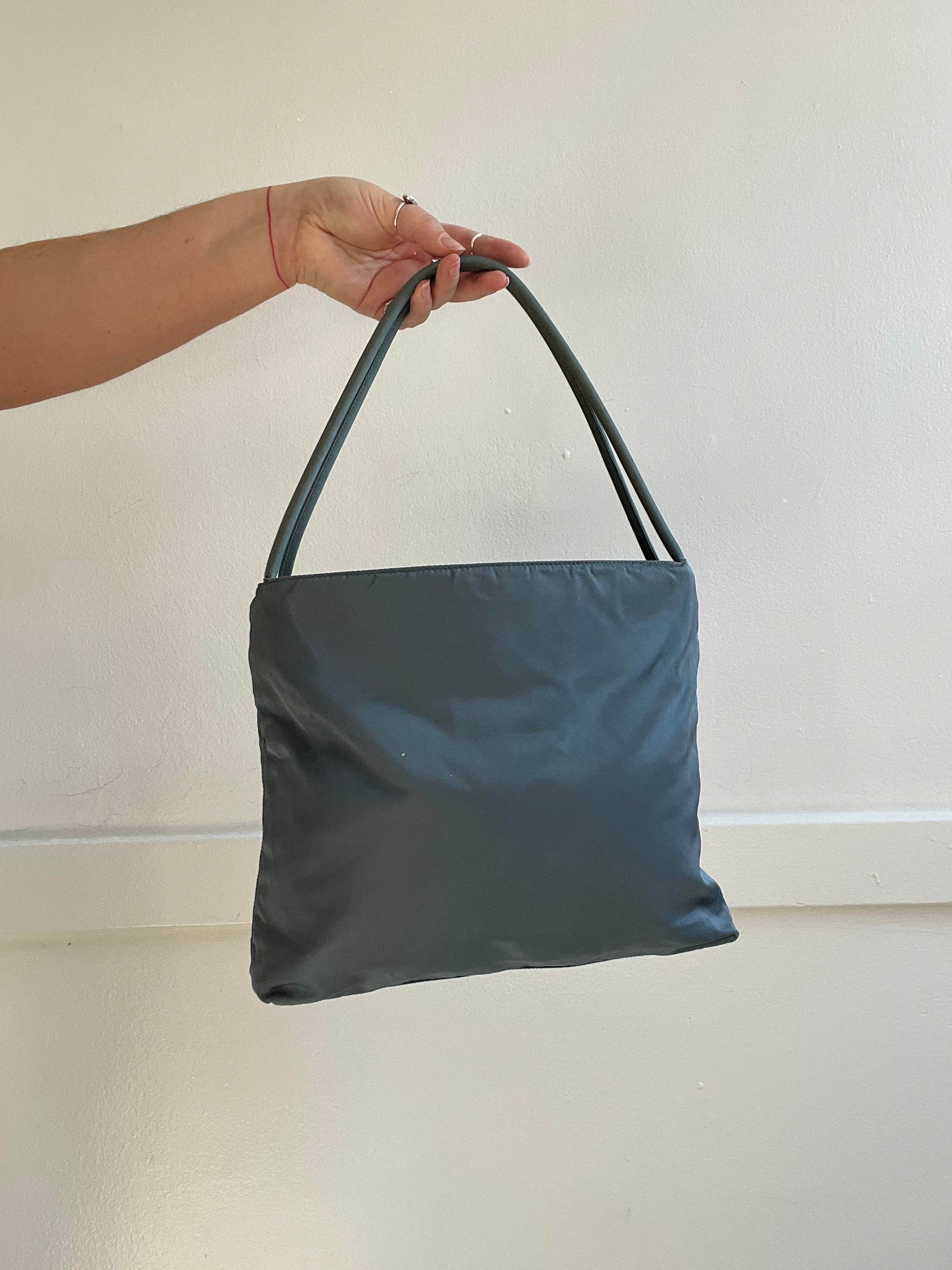 Vintage 1990s Blue Prada Shoulder Bag