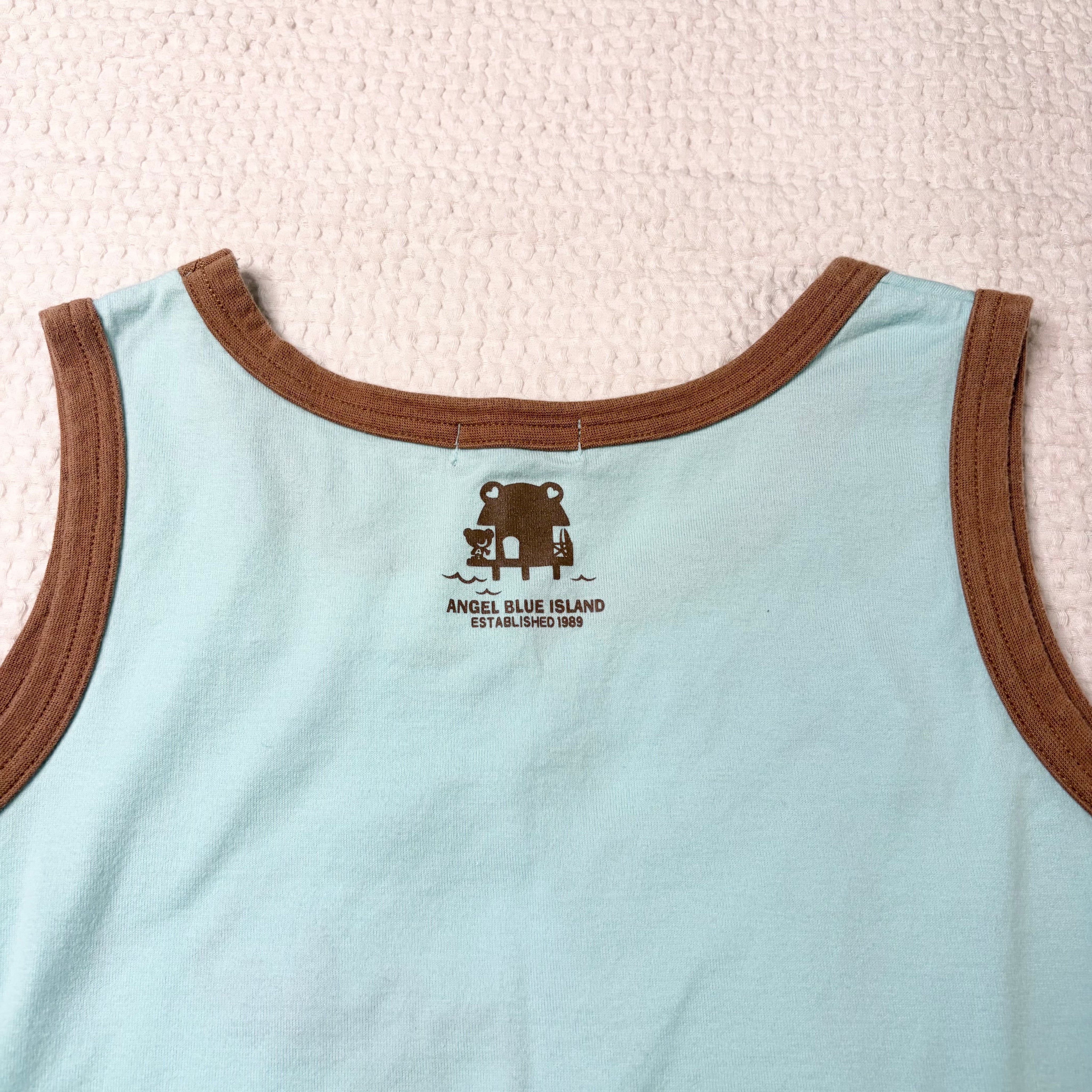 Angel Blue "Aloha" Graphic Tank (S)