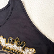 Euro Graphic Beaded Tank (M)