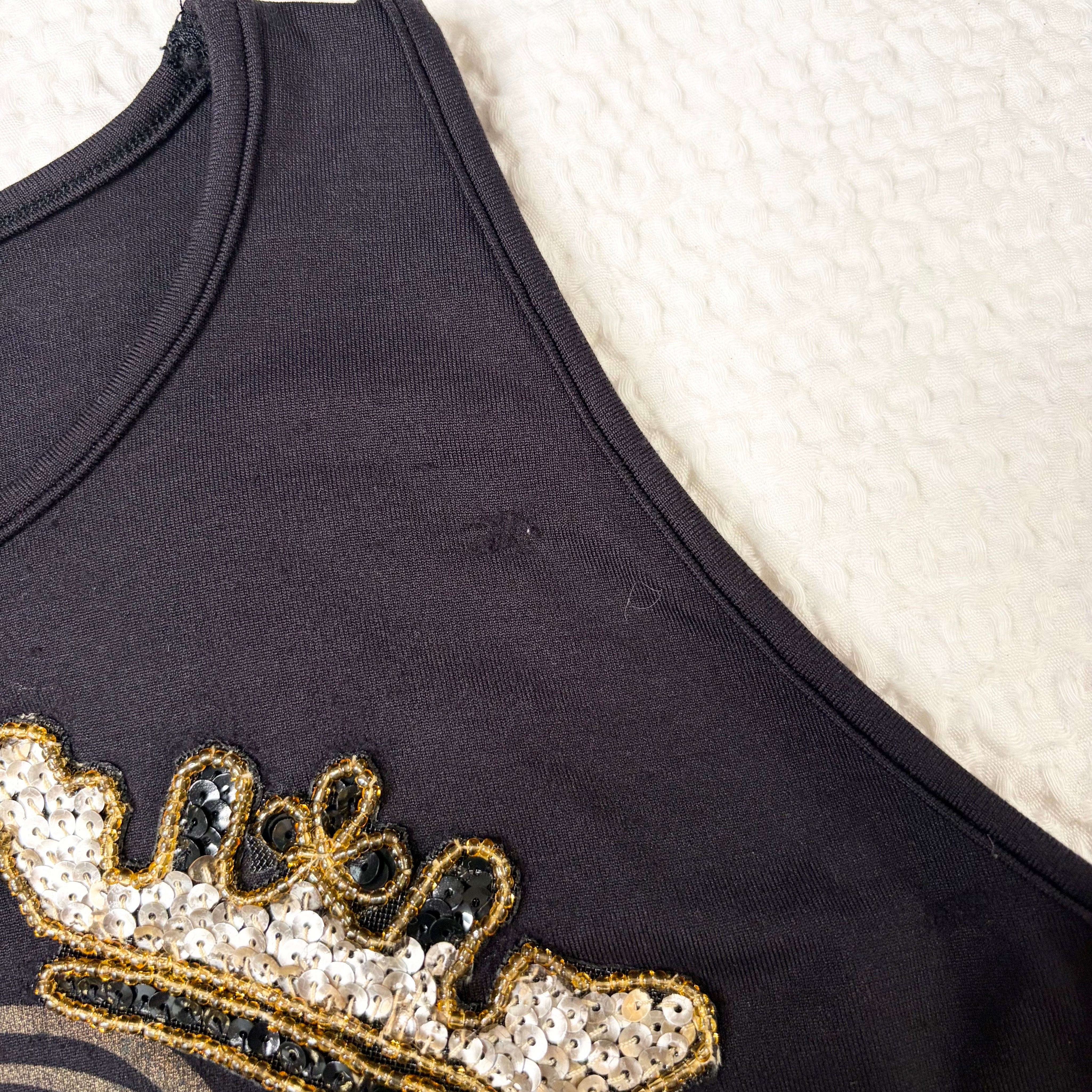 Euro Graphic Beaded Tank (M)
