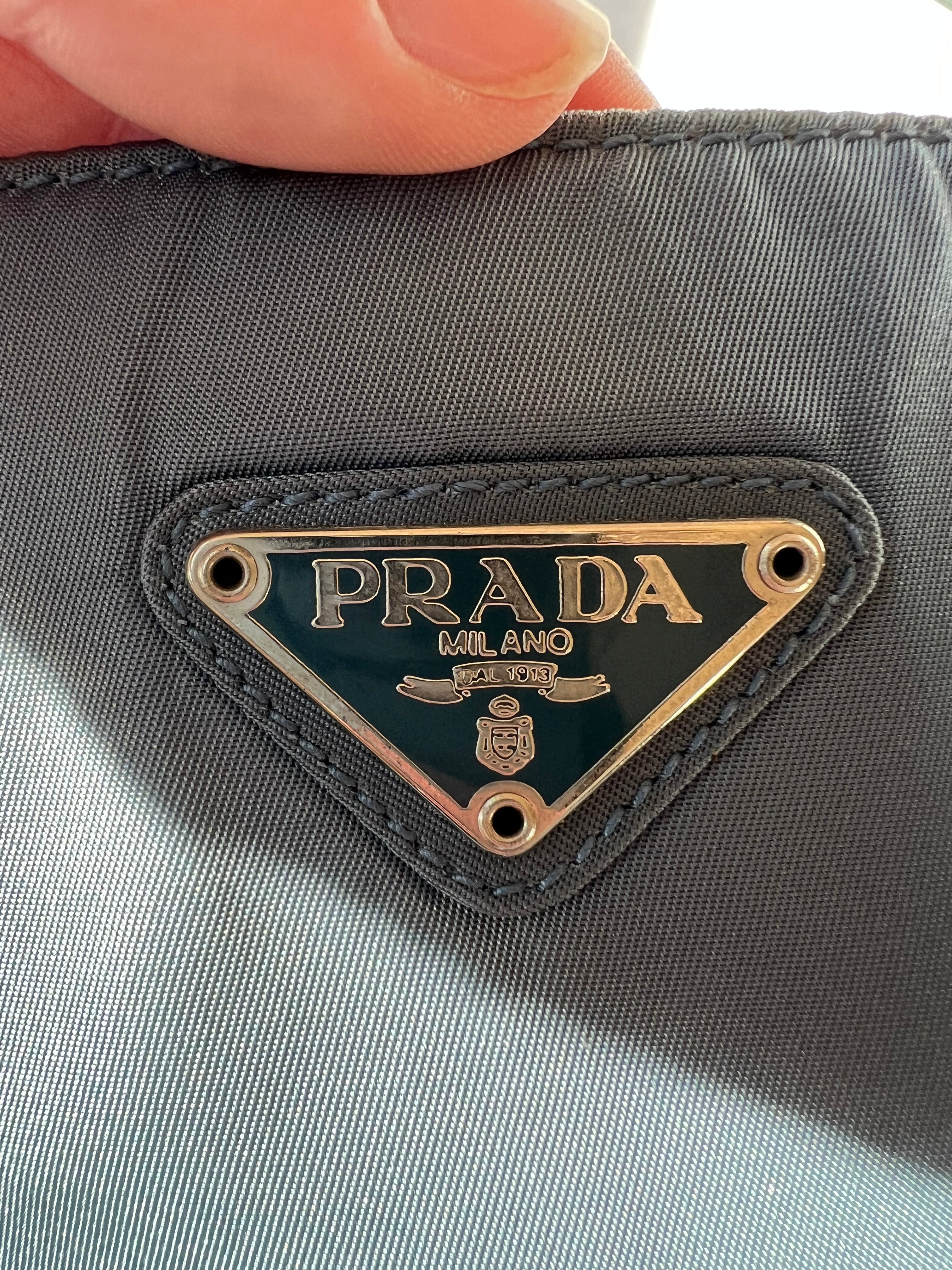 Vintage 1990s Blue Prada Shoulder Bag