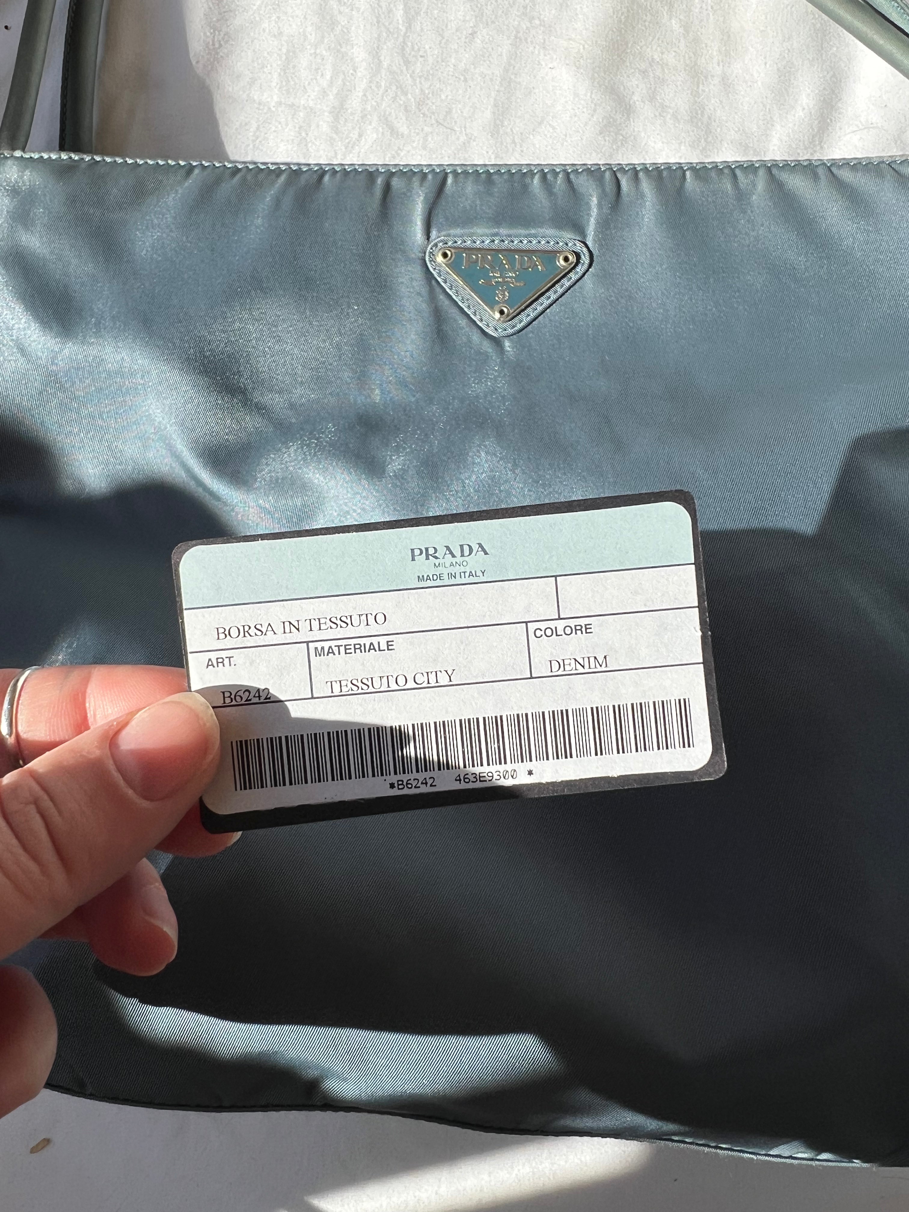 Vintage 1990s Blue Prada Shoulder Bag