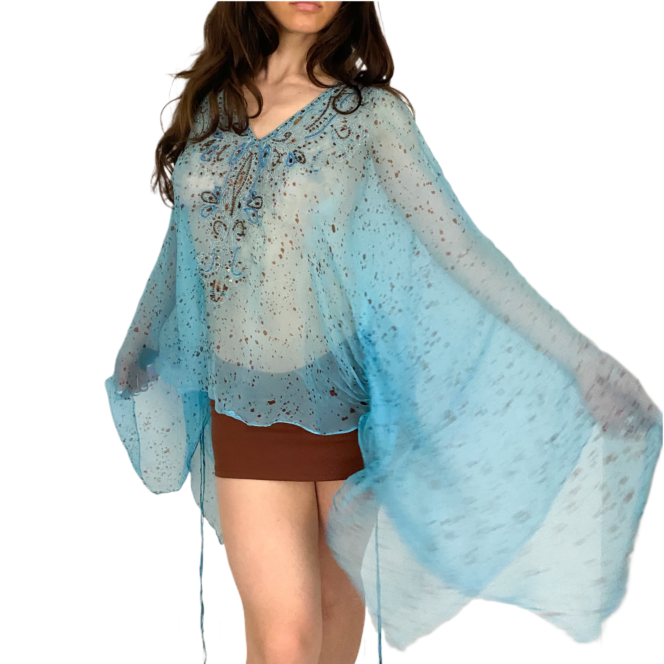 Whimsy Glam Embellished Top (S/M)