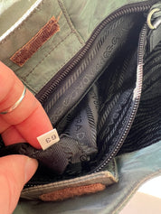 Vintage 1990s Nylon Asymmetrical Prada Shoulder Bag