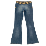 Bebe 2000s Low Rise Western Flare Jeans (S)