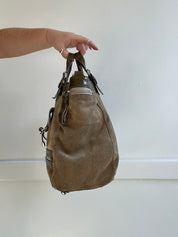 Vintage Italian Designer Suede Hand Bag