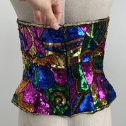 Embellished Structured Corset Top (L)