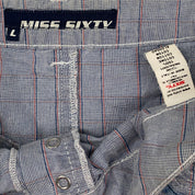 Miss Sixty 2000s Plaid Pleated Mini Skirt (L)
