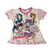 Bandai Graphic Puff Sleeve Anime Top (XS-S)