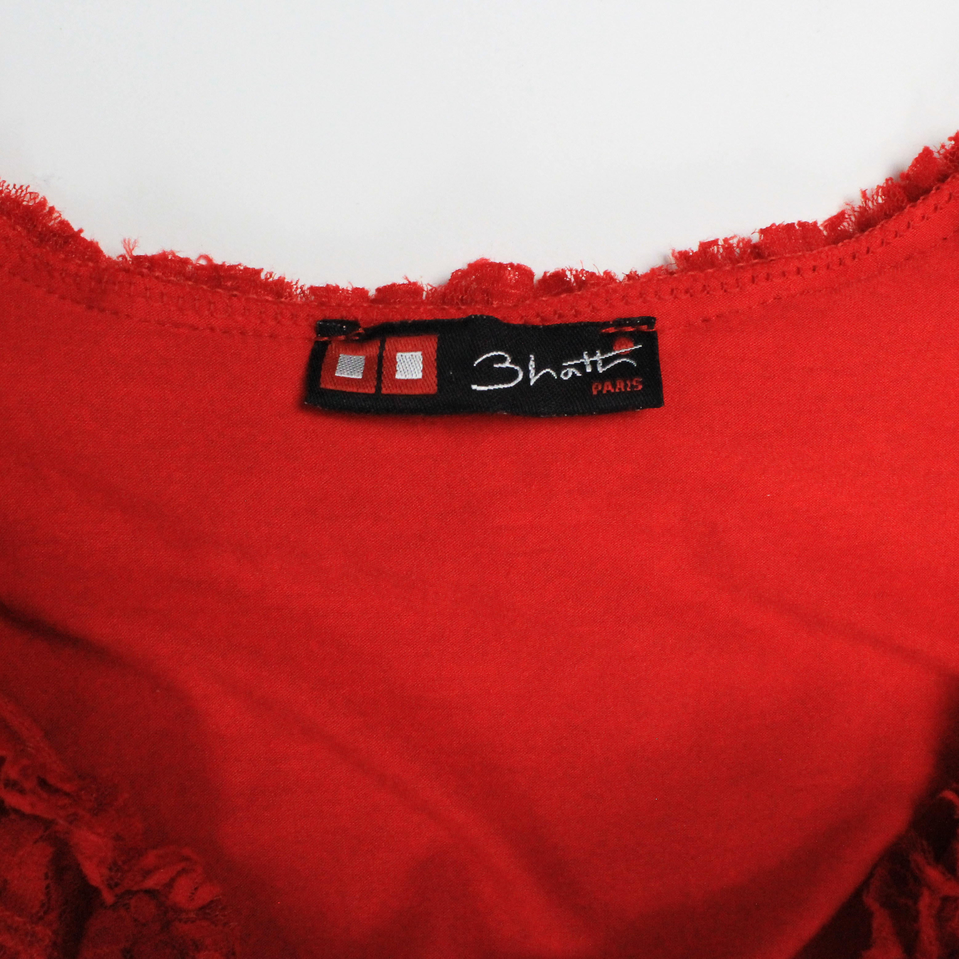 Y2K French Ruffle Top (S/M)