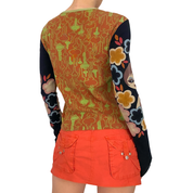 Custo Barcelona Girl Reading Magazine Park Scene Top (M/L)