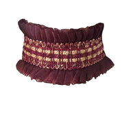 Burgundy Clown Collar