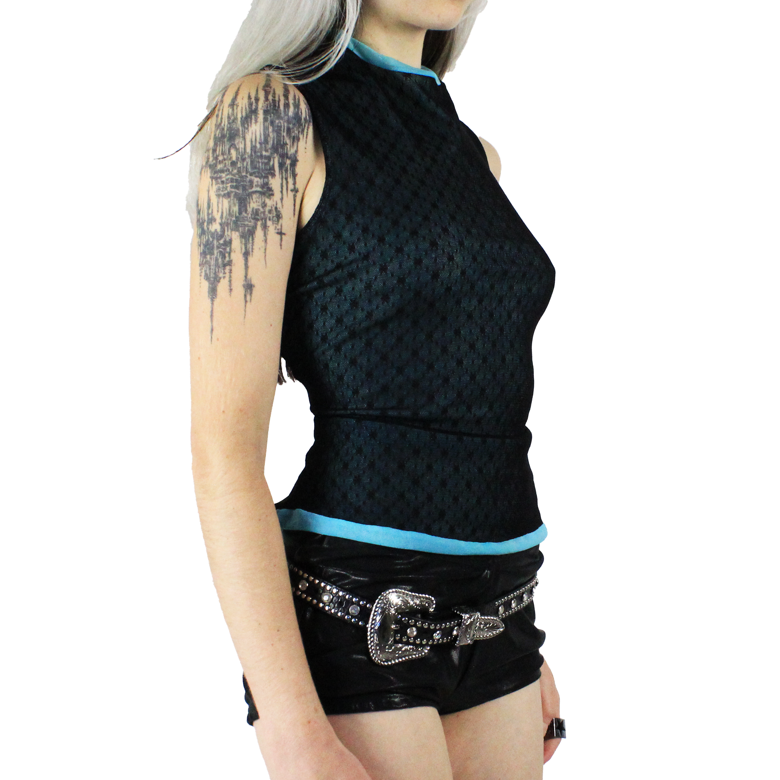 Y2K French Mesh Tank (M/L)