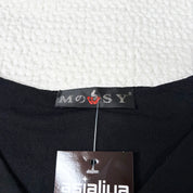 Mossy Bedazzled Face Graphic Mesh Top (M)
