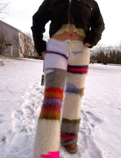 Snow Dust Patchwork Pants (XS-2XL)