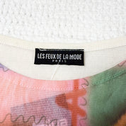 Les Feux de la Mode Graphic Mesh Long Sleeve (S-M)