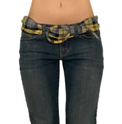 Low Rise Belted Jeans (S)