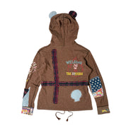 Hysteric Glamour Patchwork Hoodie With Ears (S)