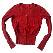 Vintage 1990s Vivienne Westwood Burnt Orange Cardigan (S/M)
