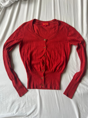 Vintage 1990s Vivienne Westwood Burnt Orange Cardigan (S/M)