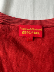 Vintage 1990s Vivienne Westwood Burnt Orange Cardigan (S/M)