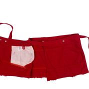 Diesel 2000s Red Utility Wrap Mini Skirt (XS)