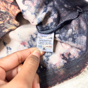 Y2k Ice Blue Tiedye Graphic Tank (S)
