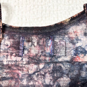 Y2k Ice Blue Tiedye Graphic Tank (S)