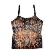 Y2k Ice Blue Tiedye Graphic Tank (S)