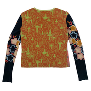 Custo Barcelona Girl Reading Magazine Park Scene Top (M/L)