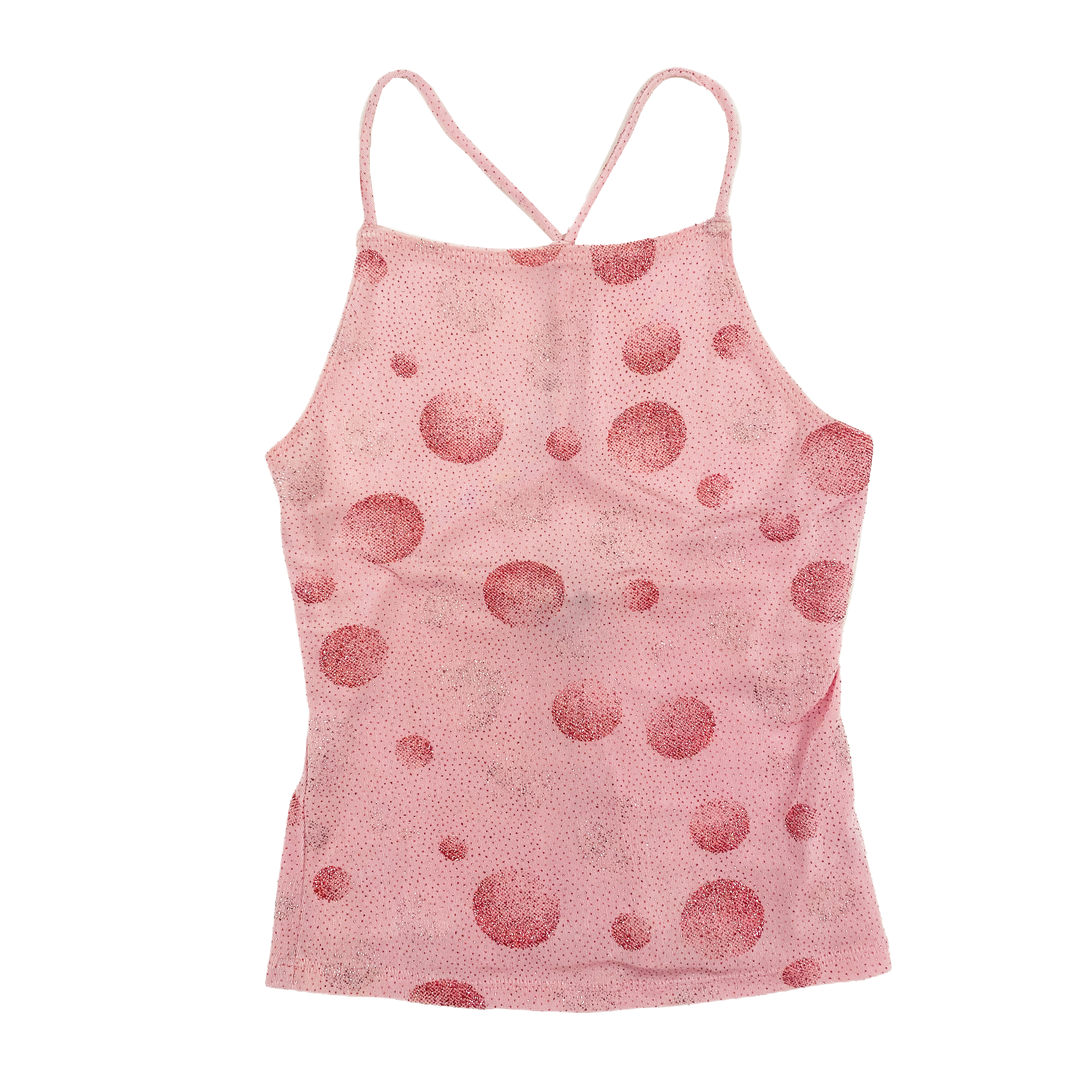 Y2K Bubblegum Slinky Sparkle Top (S)
