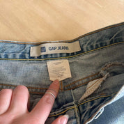 Vintage Cut Off Gap Mini Skirt (XS/S)